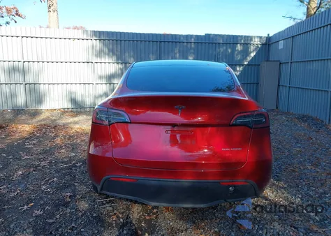 2025 Tesla Model Y Long Range Dual Motor All-Wheel Drive из США, поврежденный, VIN 7SAYGDEE4SA367417